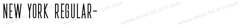 New York Regular字体转换